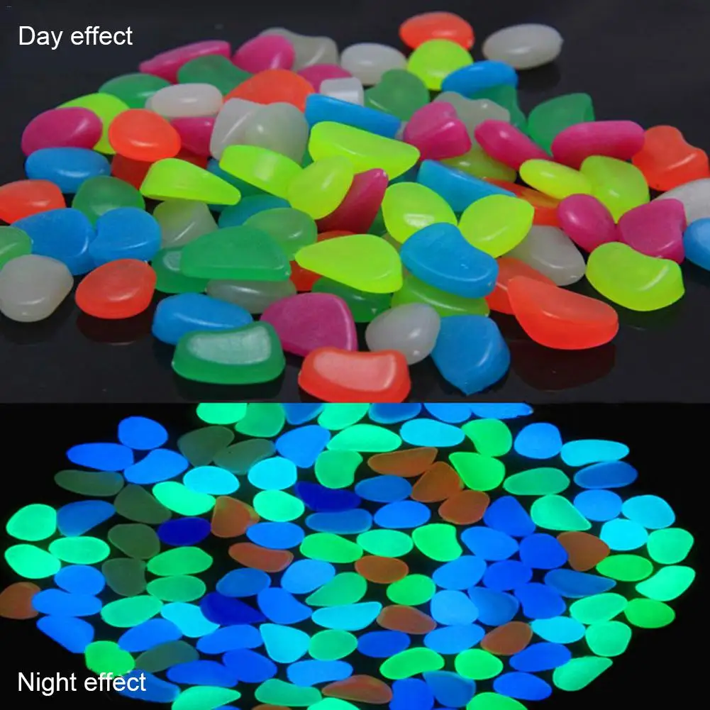 

Luminous Stones Dark Garden Pebbles Glow Stones Rocks For Luminous Light-emitting Artificial Pebble Lawn Garden Yard Decoration