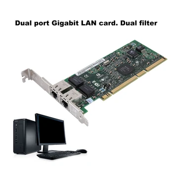 

For Intel 82546EB 8492MT Dual Port PCI Gigabit Server Network Card 1000Mbps Dual Port Gigabit LAN Card NEW