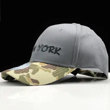 Хлопок сшивание бейсболка шляпа для женщин мужчин Камуфляж папа шляпа Нью-Йорк Вышивка буквы спортивные кепки для улицы