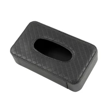1Pc Tissue Container Facial Box Fashion PU Leather Portative Utility Durable Napkin Holder for Car Storaging