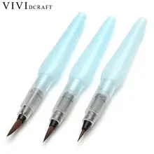 Vividcraft мягкая кисточка для воды, школьные канцелярские товары для рукоделия, 3 размера, новейший инструмент для рисования акварельными чернилами или каллиграфией