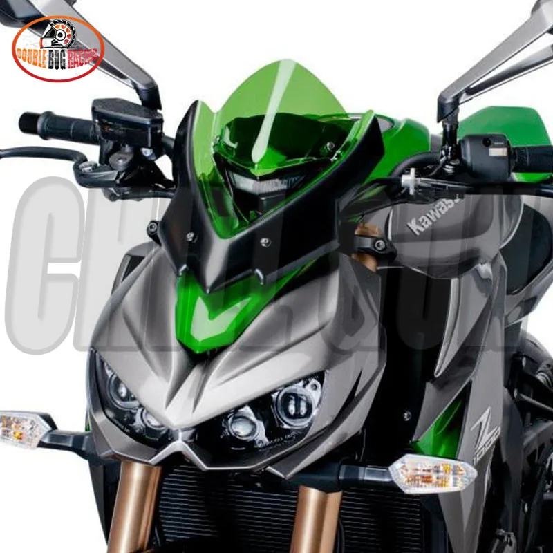 Мотоцикл ветровое стекло Viser козырек лобовое стекло дефлектор ветра для Kawasaki Z1000 Z-1000 Z 1000