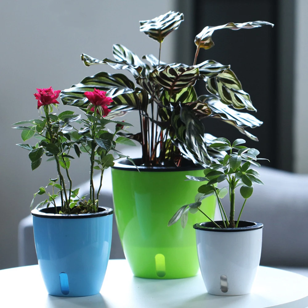 New Self watering Hydroponic Potted Flower Pot Plastic