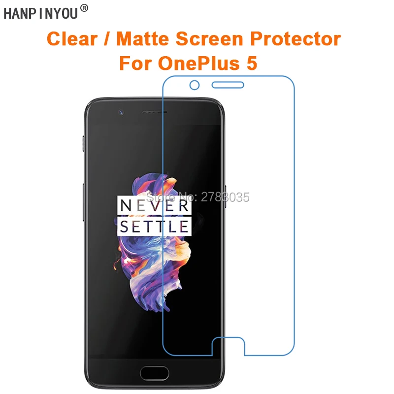 Для OnePlus 5 Oneplus5 1 + &quotпрозрачная глянцевая/Антибликовая матовая защитная пленка