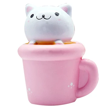 

Kids Squish Anti stress Toy Soft Cat Shape Slow Rising Toy For Stress Relief Cream Scented Toy