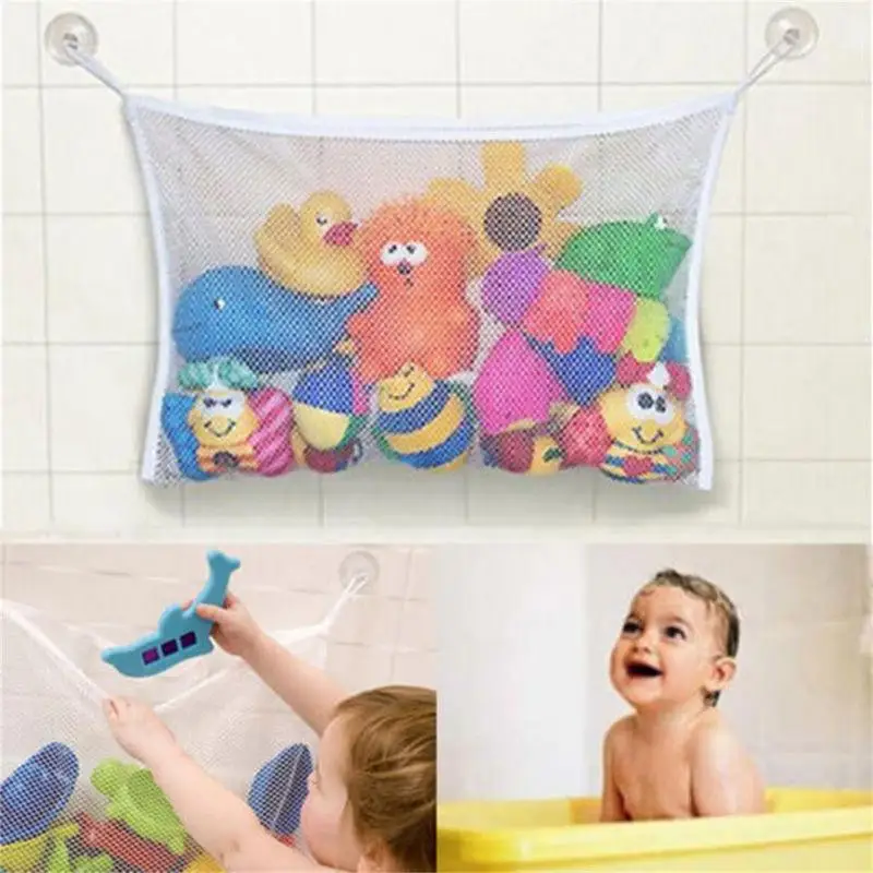 Bath Toys Kids Toy Mesh Bag Baby Shower Storage Net Holder Bathroom Organizer