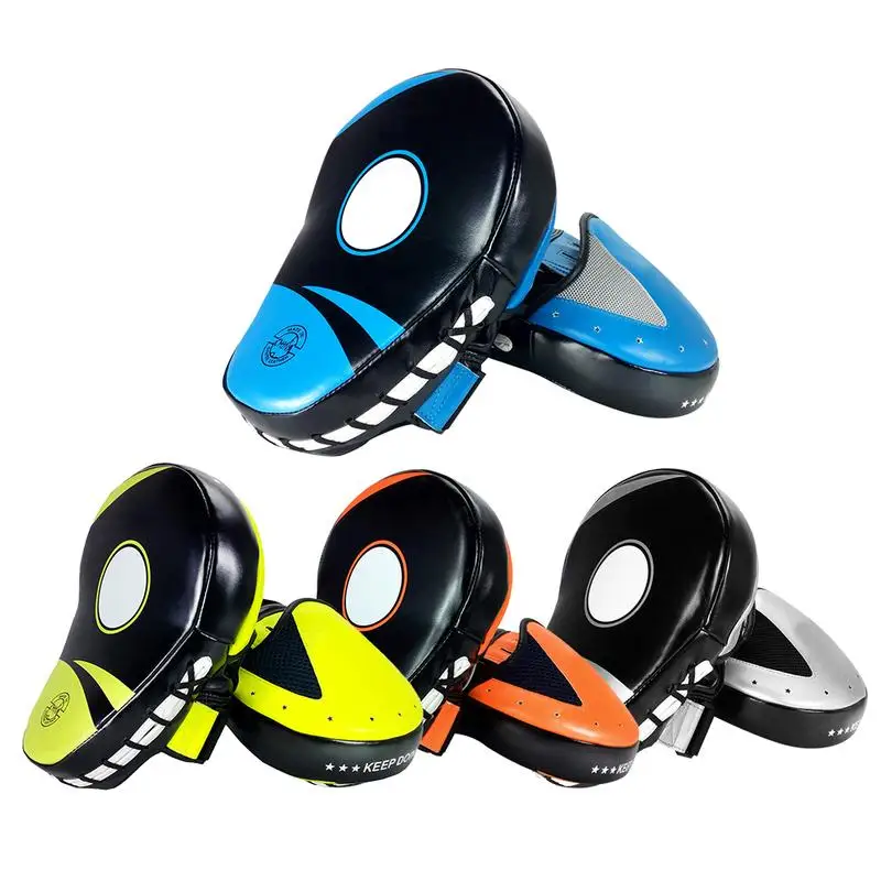 2Pcs Quality Kickboxing Pads Boxing Mat Curved Hand Training Sparring