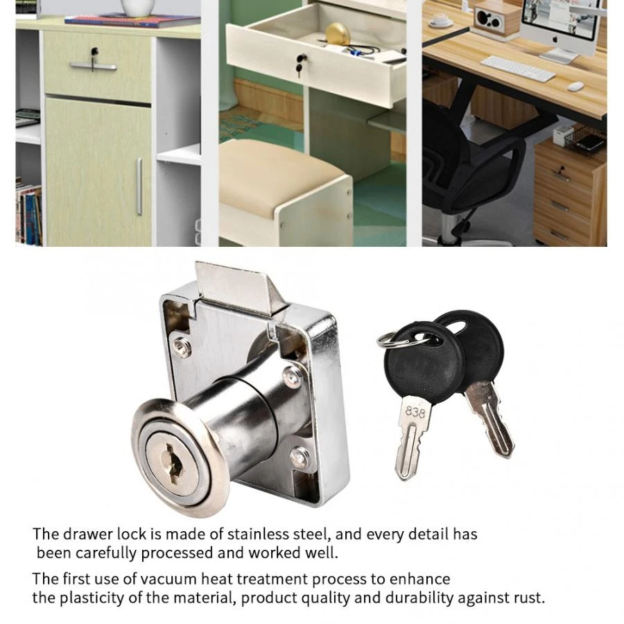 Desk File Cabinet Lock Hardware Furniture Drawer Wardrobe Door Short Tongue Lock With Two Keys Lock Stainless Steel Door Locks Aliexpress