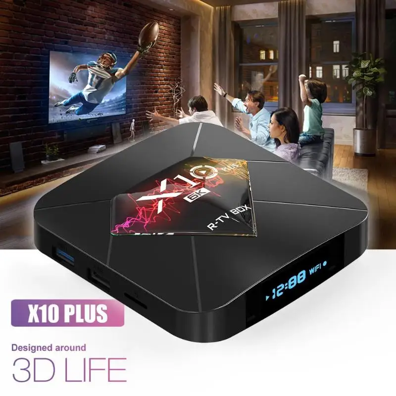 X10 زائد مربع التلفزيون الذكية الروبوت 9.0 4 + 32/64G Allwinner H6 رباعية النواة 2.4G WiFi 3D مشغل الوسائط USB 3.0 دعم 6 K H.265 مجموعة أعلى مربع X10 زائد مربع التلفزيون الذكية الروبوت 9.0 4 + 32/64G Allwinner H6 رباعية النواة 2.4G WiFi 3D مشغل الوسائط USB 3.0 دعم 6 K H.265 مجموعة أعلى مربع