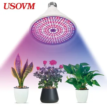 

8W LED Beads E27 Grow Light For Flowers Plant Seedlings Growing Lamp Bulb Garden Indoor Lighting Aluminum Hydroponic Systems