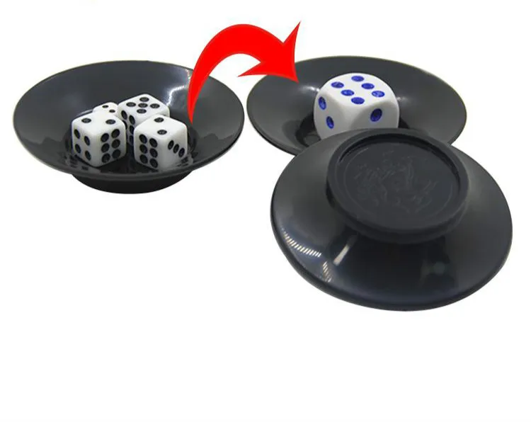 البلاستيك تغيير النرد الكرة السحرية تحلق الصحن القرص خدعة أداة لعب قرب السحر