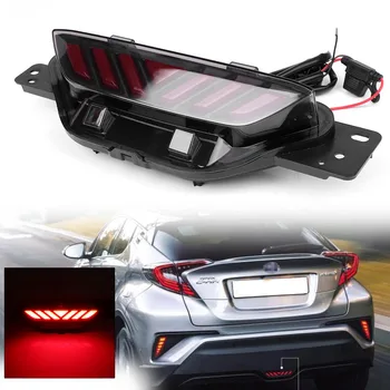 

Auto Car LED Rear Bumper Light Tail Brake Taillight Fog Light For Toyota C-HR CHR 2016 2017 2018 Automobile Accessories