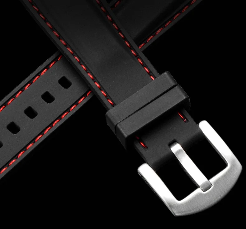 Silicone Watchband 22mm Band Watch  Accessories Strap 20mm 18mm Rubber  Bracelet Belt 24mm Waterproof 2019 High Quality