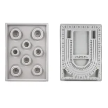 Пластиковый браслет, поднос для бисероплетения, ожерелье, бисер, для изготовления ювелирных изделий, органайзер, поднос, инструмент для рукоделия, сетчатая пластина