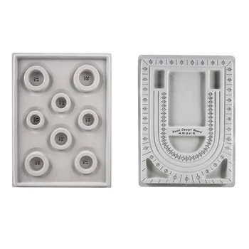 

Plastic Bracelet Beading Tray Necklace Beading Jewelry Making Organiser Tray DIY Craft Tool Grid Plate