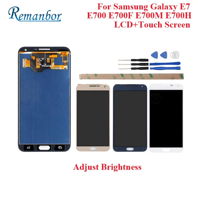 

Remanbor For Samsung Galaxy E7 E700 E700F E700M E700H LCD Display And Touch Screen Perfect Repair Parts Digital Accessory +Tools