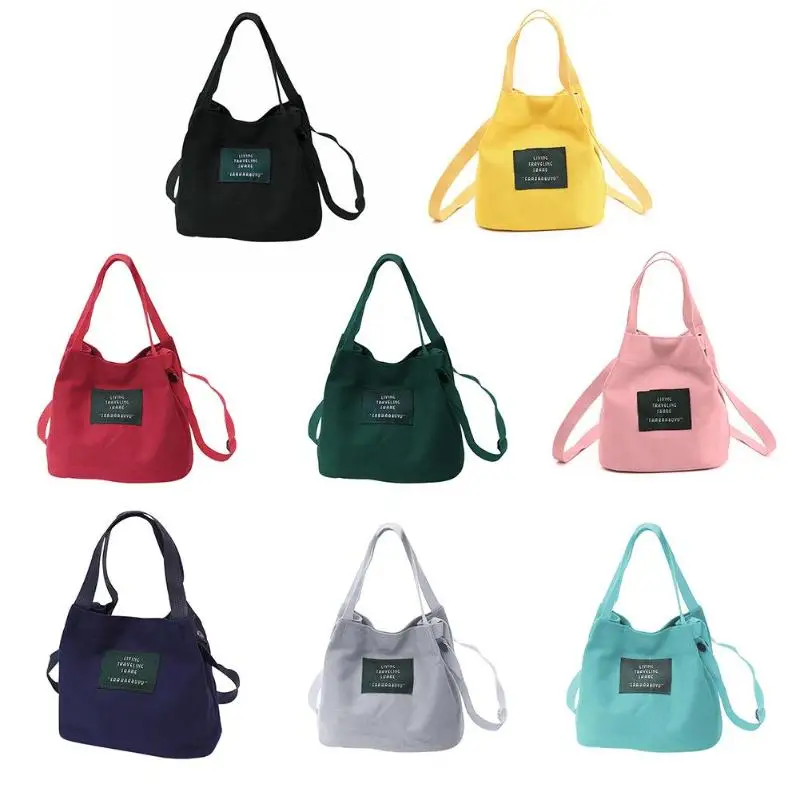 المرأة تنوعا حقيبة يد لينة عرض حقائب من القماش للسيدات سستة حقيبة ساعي/لصق تطعيم خمر الكتف Crossbody أكياس