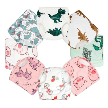 

Baby Diapers Reusable Nappies Cloth Diaper Washable Toddler Girl Boys Baby Waterproof Breathable Cotton Gauze Training Pants