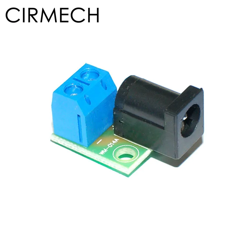 CIRMECH DC разъем адаптера 2pin 5,08 до 5,5*2,1 jack