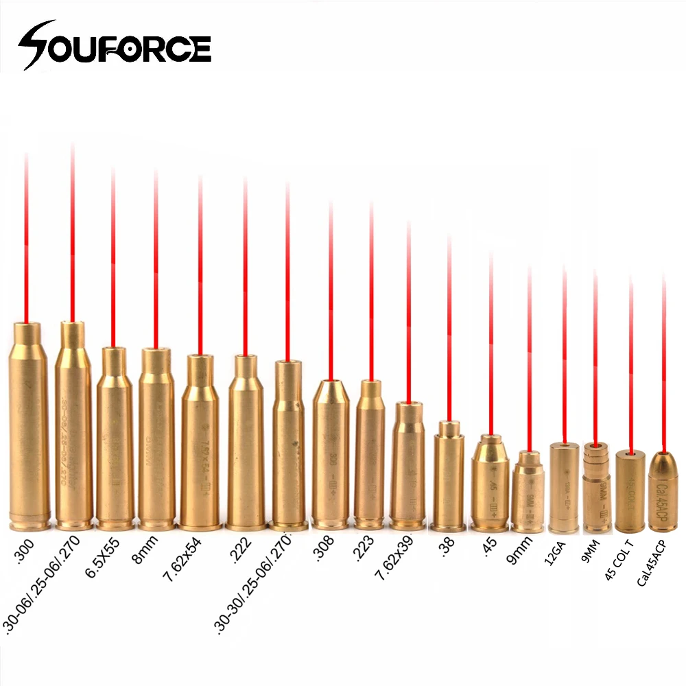 Красная точка лазер латунь Boresight CAL Картридж Диаметр Sighter для прицела охоты