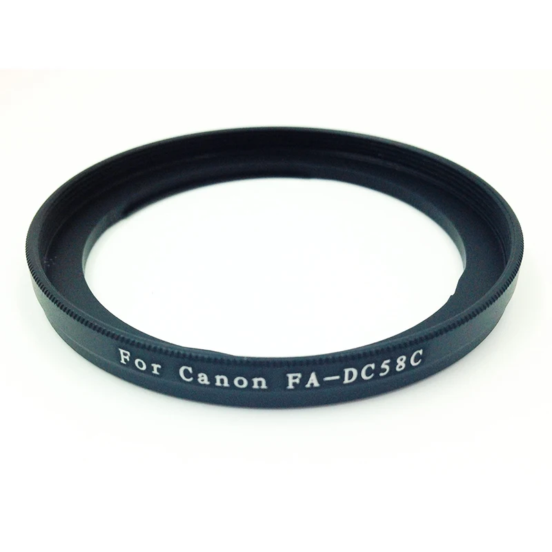 Металлический Fa Dc58c адаптер фильтра объектива 58 мм резьба для Canon Powershot G1