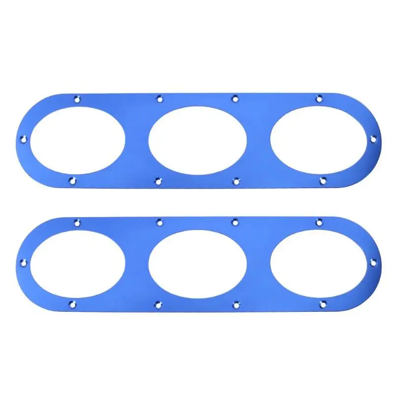 2 piezas Universal de aleación de aluminio parachoques trasero carrera aire desviación difusor paneles partes exteriores parachoques