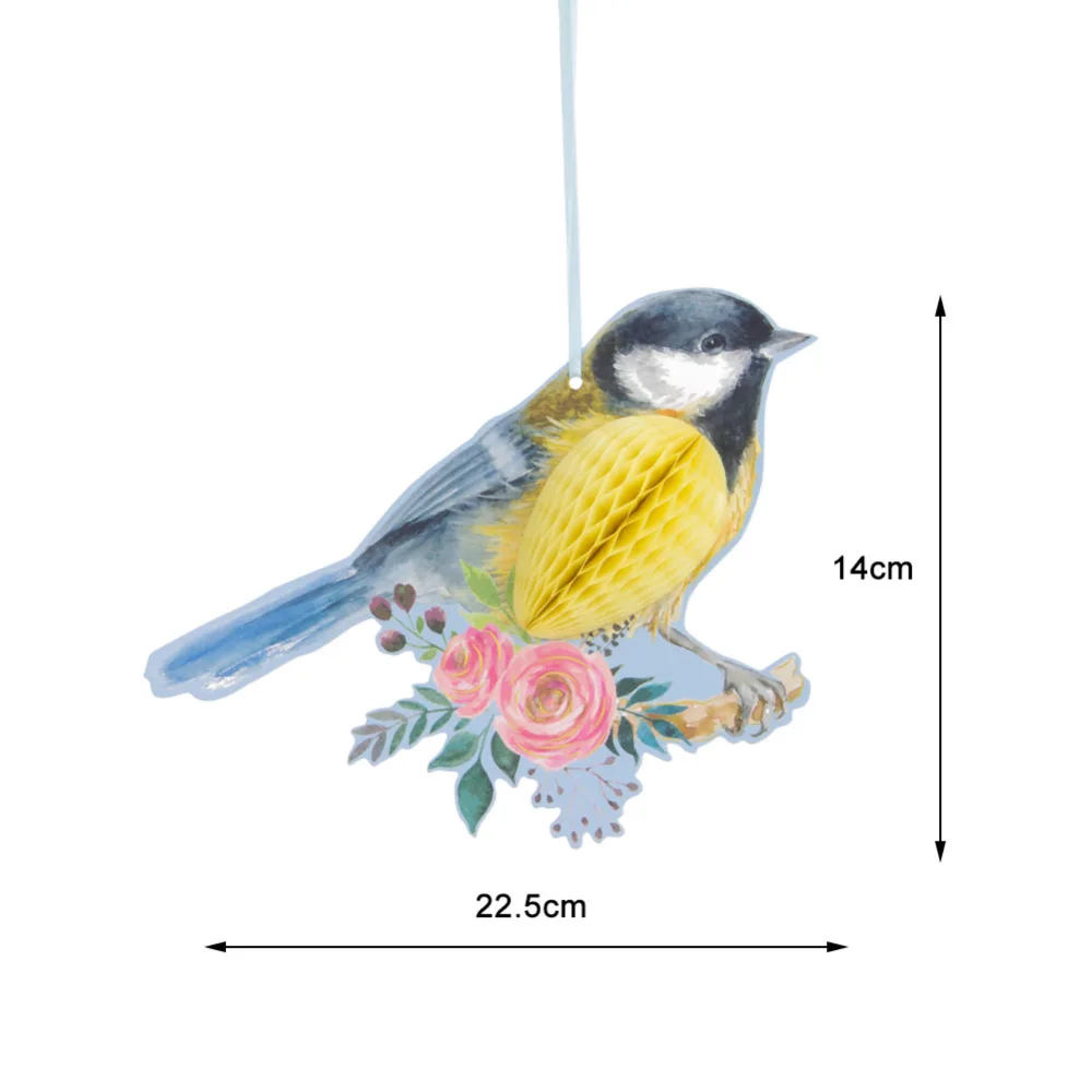 3 шт. Висячие бумажные вечерние украшения соты птицы тики для свадьбы День рождения сад чай вечерние Пасха Весна Декор