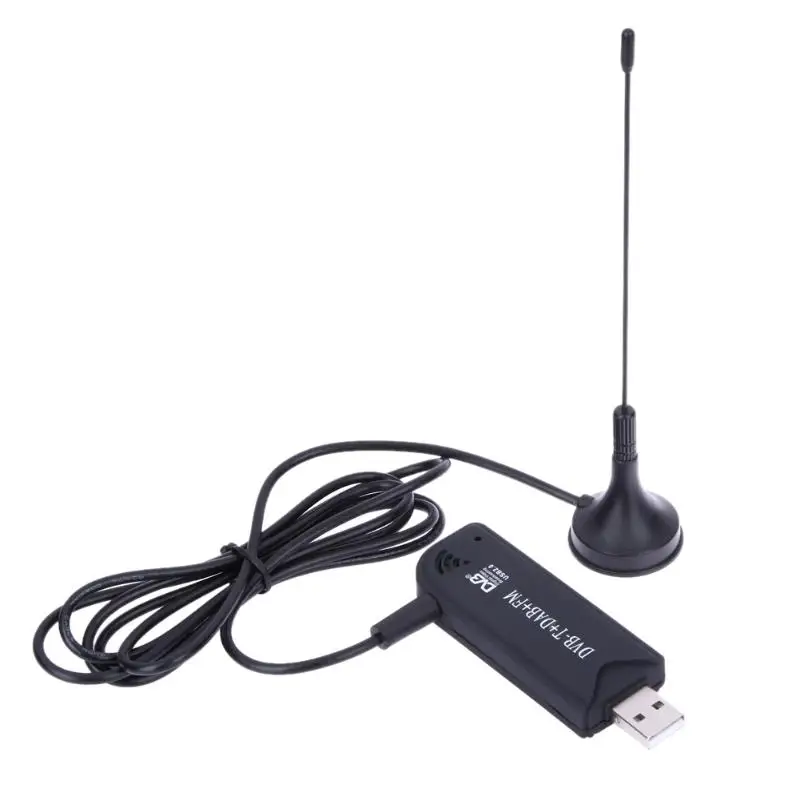 ALLOYSEED USB2.0 цифровой DVB-T SDR+ DAB+ FM ТВ тюнер приемник SDR tv Stick RTL2832U+ FC0012 запись цифрового видео в реальном времени