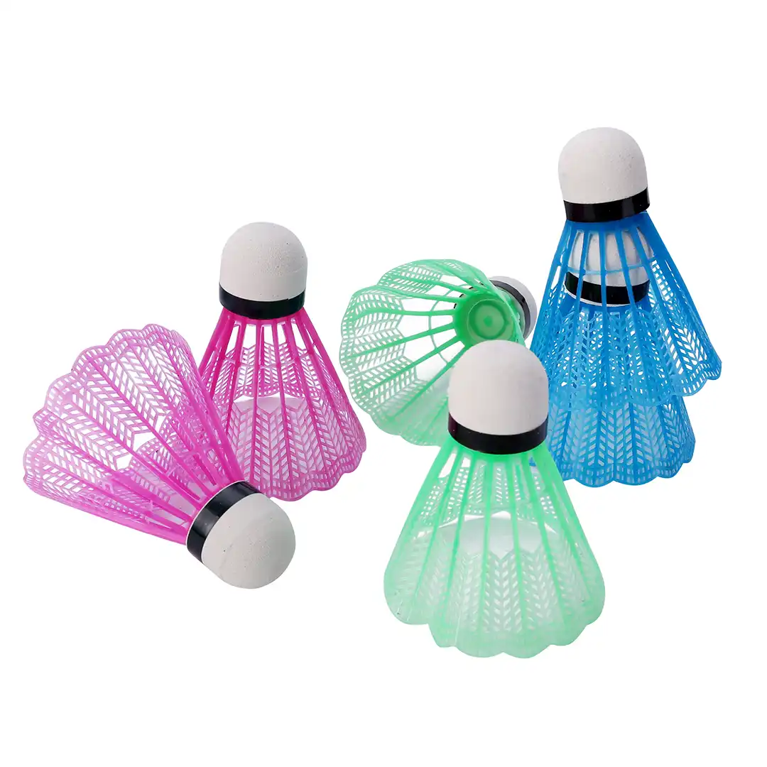 6Pcs Plastic Shuttlecocks Leisure Balls Badminton Fitness Outdoor Sports Games