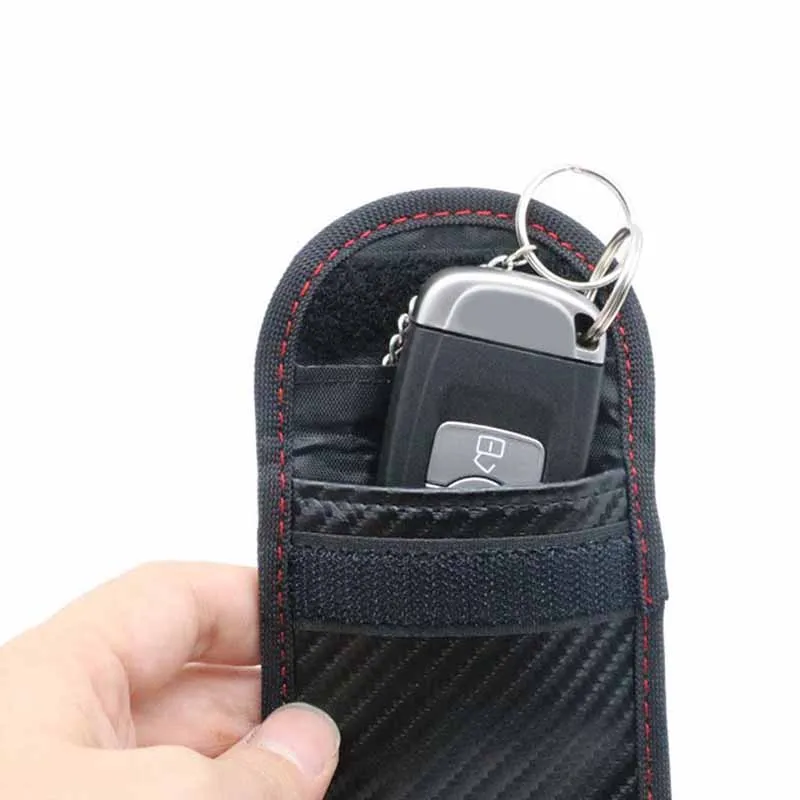 Car Key Signal Blocker Case Faraday Cage Fob Pouch Keyless RFID Shielding Bag