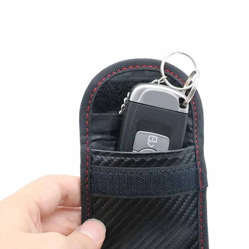Чехол-блокиратор для автомобильных ключей Faraday Cage Fob Pouch Keyless RFID защитная сумка |