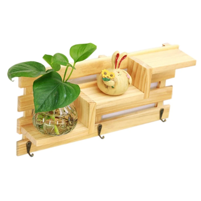 cheap Wall Hanger Storage Racks Debries Storage Box Key Hanging Storage Case Phone Racks Shelf Hat Storage Hanger