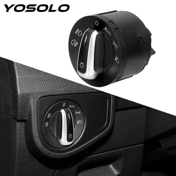 

YOSOLO Fog Head Light Lamp Knob Headlight Fog Light Control Switch Auto Headlight Switch For Volkswagen Golf Car Accessories