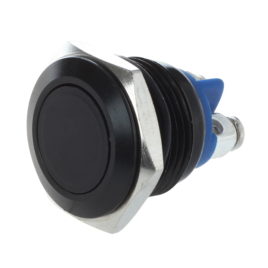 Horn Switch Horn Button Push Button Switch For Car 16mm 12V Black 21 x