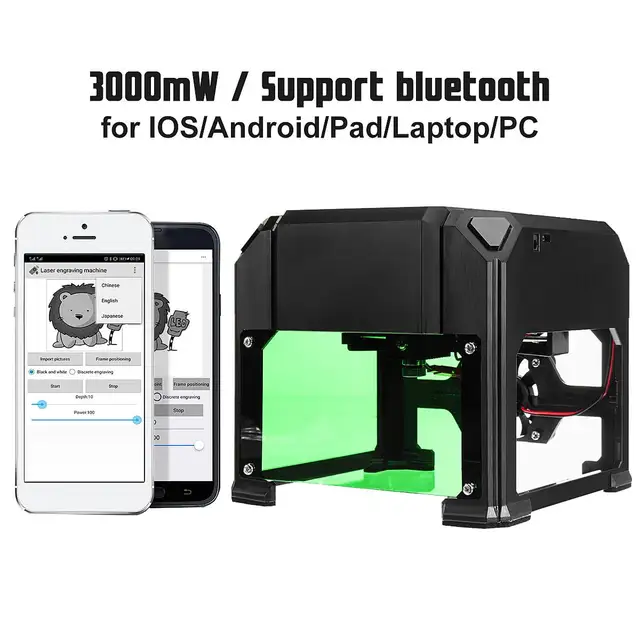 Special Offers New Upgrade 3000MW DIY Logo Mark Printer Cutter CNC Laser Carving Machine Compact Desktop bluetooth Laser Engraving Machine Special Offers New Upgrade 3000MW DIY Logo Mark Printer Cutter CNC Laser Carving Machine Compact Desktop bluetooth Laser Engraving Machine