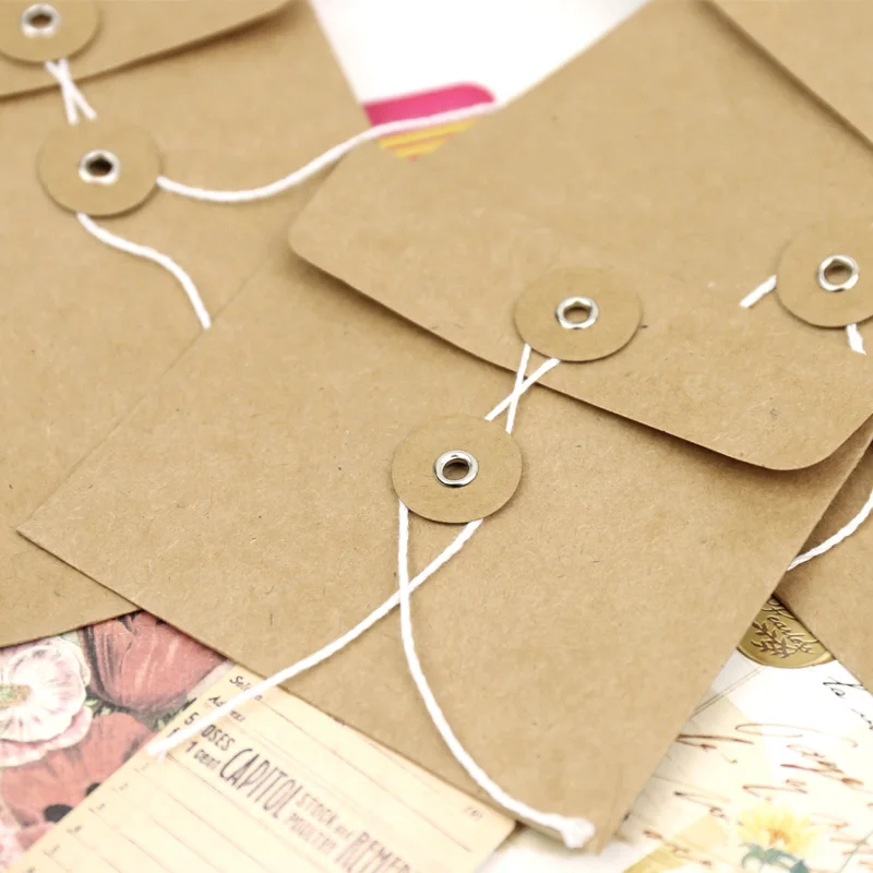 MyPretties 6 шт. DIY конверты из крафт-бумаги закрытые папка сумка в планировщике TN путешественник коллекционные инструменты украшения аксессуар