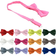 Men's classic satin bow tie solid color multi-color adjustable bow tie wedding suit bow tie pinstriped bow tie detail top