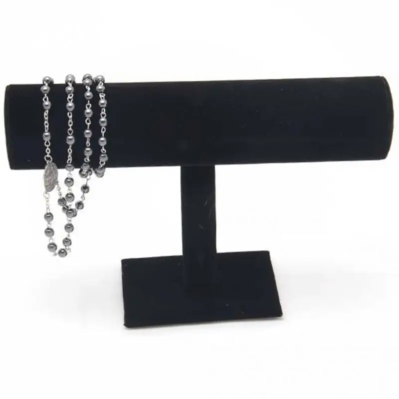 1PC Jewelry Holder T-Bar Storage Rack Velvet PU Leather Holder Jewelry Organizer Jewelry Stand for Bracelet Chain Watch 1PC Jewelry Holder T-Bar Storage Rack Velvet PU Leather Holder Jewelry Organizer Jewelry Stand for Bracelet Chain Watch