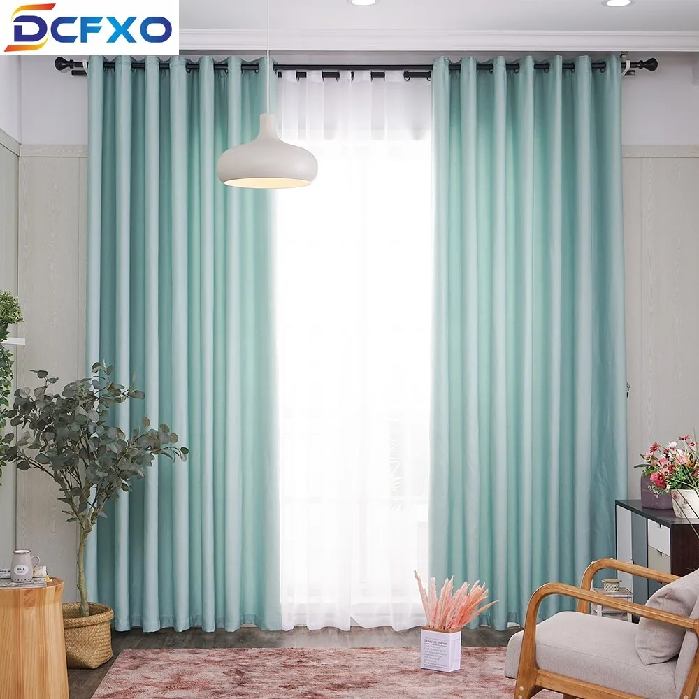 

Artificial linen blackout curtains living room curtains bedroom curtains children modern minimalist custom