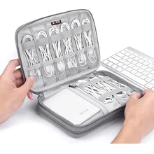 Электронные аксессуары Органайзер сумка дорожный кабель USB зарядное устройство для хранения портативный