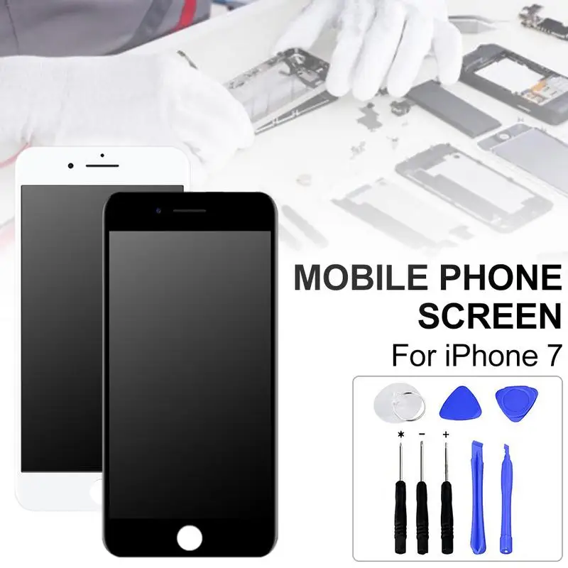 

Touch Screen For IPhone 7 Screen HD AAA Quality Of LCD Assembly With Disassembly Kit To Repair Damaged Mobile Phones