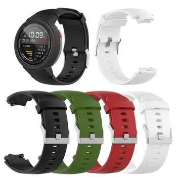 

Soft Silicone Smartwatch Sports Strap Adjustable Smart Watch Bracelet Wrist Band Wriststrap Replacement Strap for Amazfit Verge