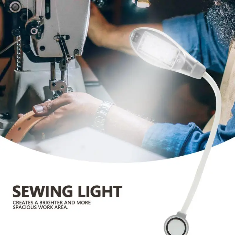 

0.6W 18-LED Working Light garage light for Sewing Machine Adjustable Magnetic Base Sewing Lamp CN Plug 220V lampen industrieel