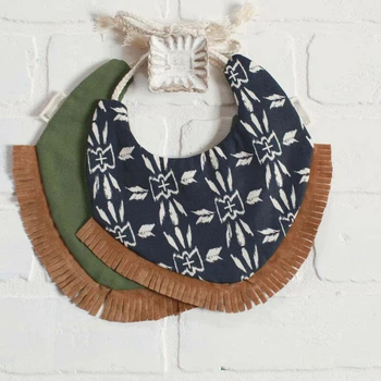 

Infant Baby Kids Cotton Feeding Saliva Towel Dribble Triangle Bandana Bib Eyeful Hot New Tassels Cotton Sweet Lace Up Baby Bibs