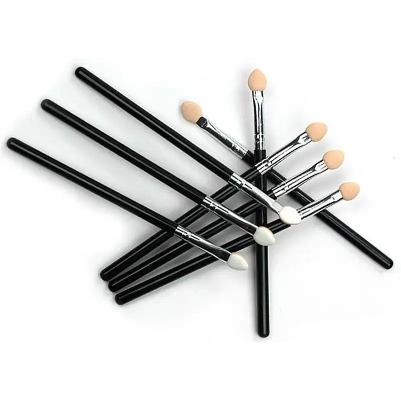 Eyeshadow Applicator Brushes Dual Color Sponge Tipped Oval Makeup