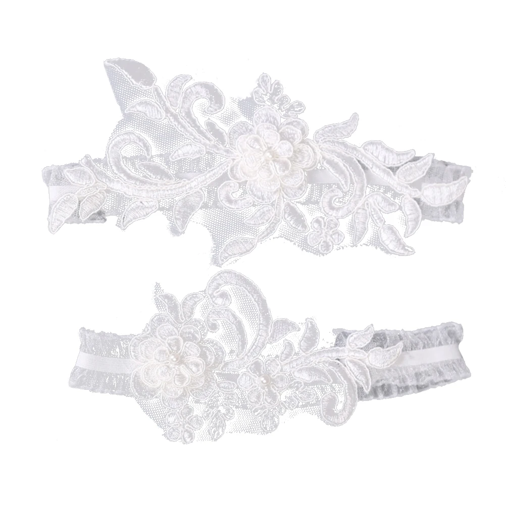 

1pc Elegant Bride Garter Elastic Flower Bridal Foot Decor Garter Belt Set for Girls Wedding Party Decoration Accessories