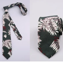 Новинка, галстук с забавным принтом, женский мужской галстук в стиле ретро, красивый шифоновый галстук, рубашка с цветочным принтом, Повседневная модная индивидуальность, тренд