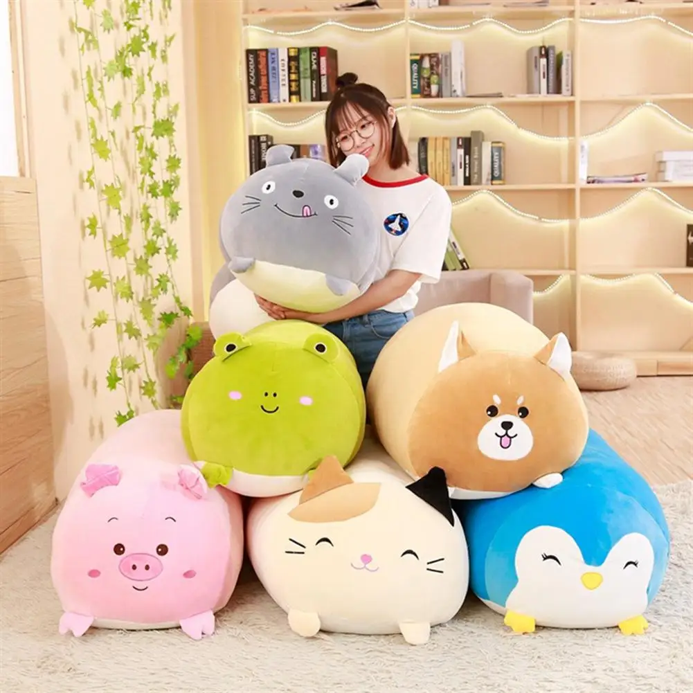 

Squishy Chubby Cute Animal Plush Toy Soft Cartoon Pillow Cushion