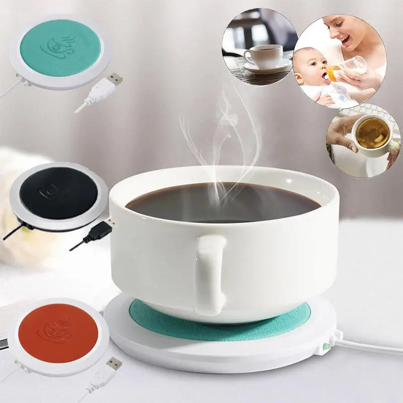 

USB Warm Cup Heating Mat Warm Pad Electric Insulation Coaster for Coffee Water