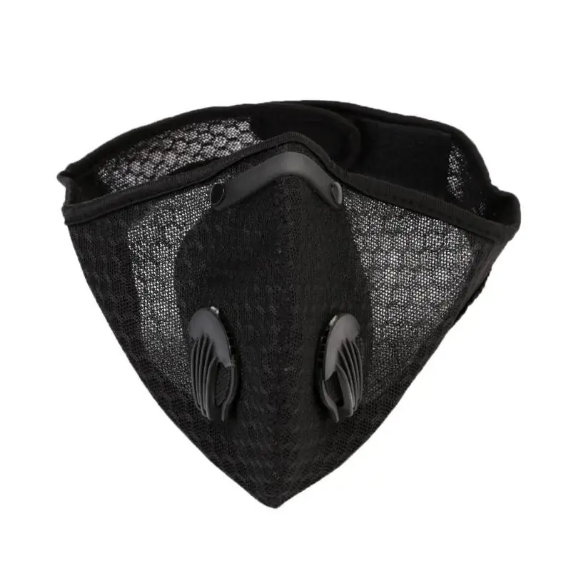 

Riding Outdoor Anti-fog dust-proof 3D Training Breathable Mesh Printing Masks(Black) Unisex Outdoor Sport Equipment